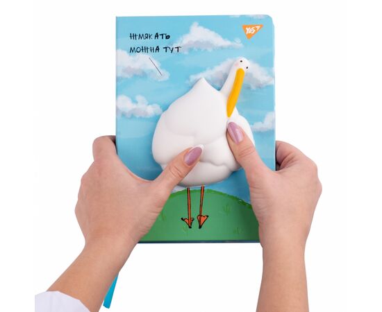 Блокнот Yes А5/128 кл./лин. 7БЦ Гусь сквиш (681826), изображение 7 Блокнот Yes А5/128 кл./лин. 7БЦ Гусь сквиш (681826), изображение 7