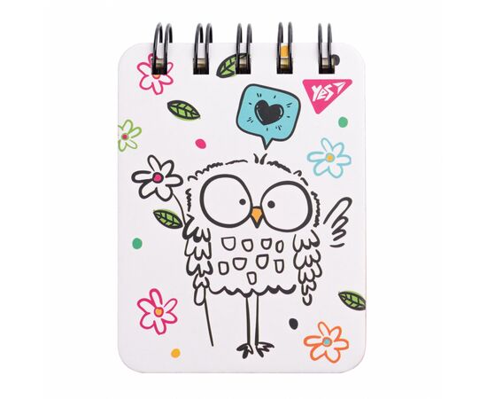 Блокнот Yes А7/100 лин. дв. спир. Sketch animal. Owl (681824)
