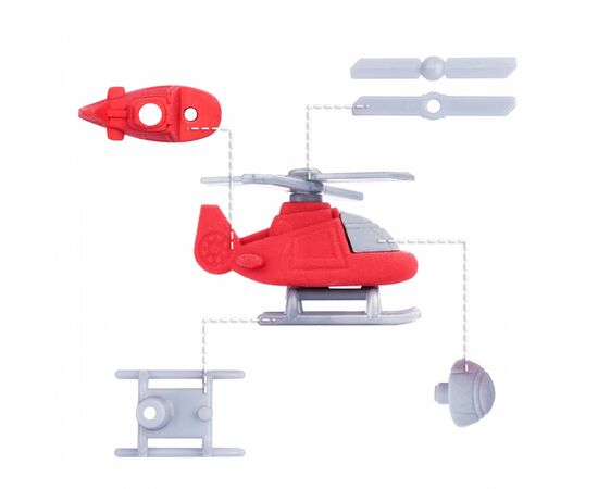 Ластик Yes Millitary, набор 4шт (560553), изображение 3