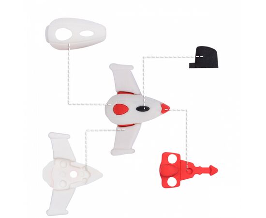 Ластик Yes Space, набор 5шт (560559), изображение 3 Ластик Yes Space, набор 5шт (560559), изображение 3