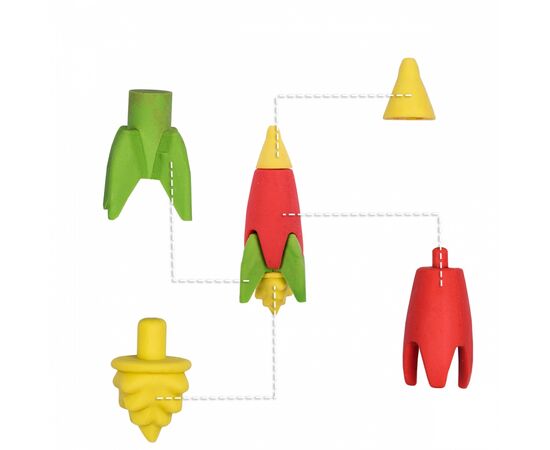 Ластик Yes Space, набор 5шт (560559), изображение 5 Ластик Yes Space, набор 5шт (560559), изображение 5