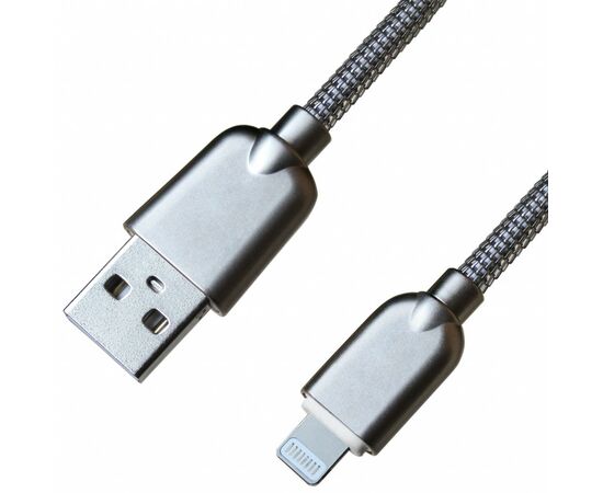 Дата кабель USB 2.0 AM to Lightning 1.0m Silver Grand-X (ML02S)