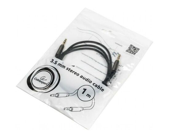 Кабель мультимедійний Jack 3.5mm male/Jack 3.5mm male 1.0m Cablexpert (CCAP-444-1M), зображення 4 Кабель мультимедійний Jack 3.5mm male/Jack 3.5mm male 1.0m Cablexpert (CCAP-444-1M), зображення 4