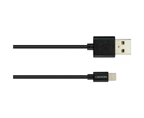Дата кабель USB 2.0 AM to Lightning 1.0m MFI Black Canyon (CNS-MFICAB01B), изображение 2 Дата кабель USB 2.0 AM to Lightning 1.0m MFI Black Canyon (CNS-MFICAB01B), изображение 2