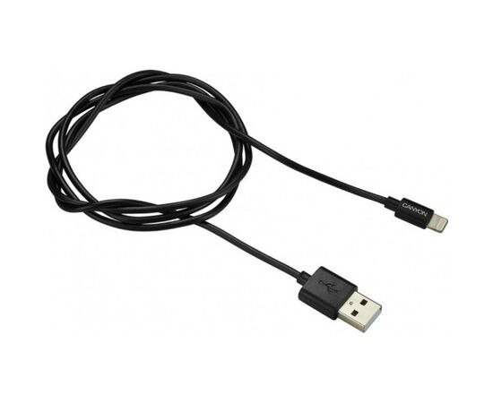 Дата кабель USB 2.0 AM to Lightning 1.0m MFI Black Canyon (CNS-MFICAB01B)