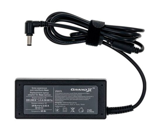 Блок питания к ноутбуку Grand-X Asus (19V 3.42A 65W) 5.5x2.5mm (AS65W25C)