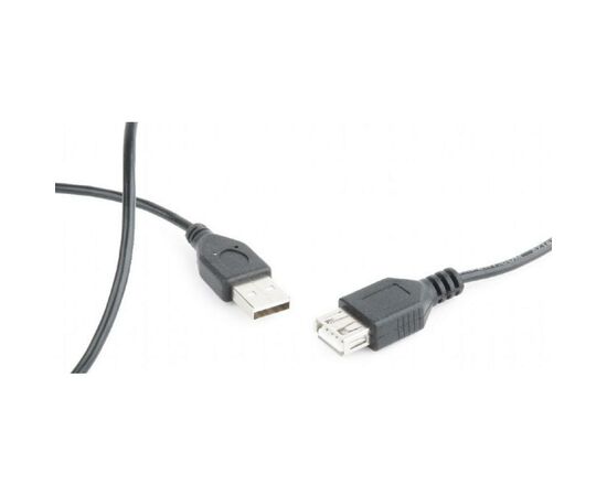 Дата кабель USB 2.0 AM/AF 0.75m Cablexpert (CC-USB2-AMAF-75CM/300-BK), изображение 2 Дата кабель USB 2.0 AM/AF 0.75m Cablexpert (CC-USB2-AMAF-75CM/300-BK), изображение 2