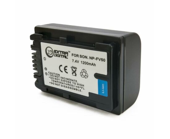 Аккумулятор к фото/видео Extradigital Sony NP-FV50 (BDS2676), изображение 2 Аккумулятор к фото/видео Extradigital Sony NP-FV50 (BDS2676), изображение 2