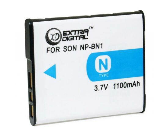 Аккумулятор к фото/видео Extradigital Sony NP-BN1 (BDS2647), изображение 2 Аккумулятор к фото/видео Extradigital Sony NP-BN1 (BDS2647), изображение 2