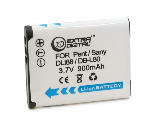 Аккумулятор к фото/видео Extradigital Sanyo DB-L80 (BDS2638)