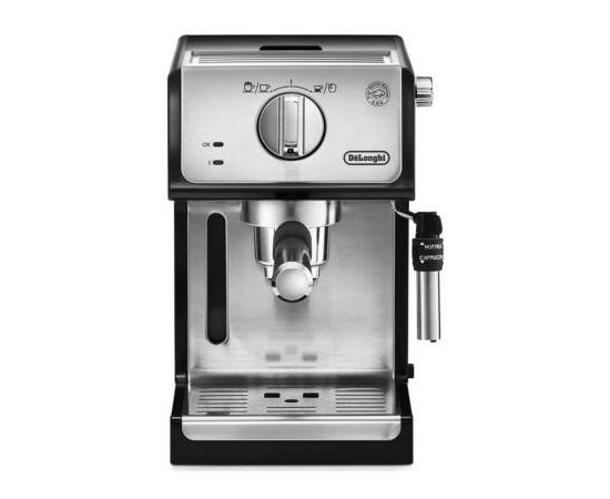 Рожковая кофеварка эспрессо DeLonghi ECP 35.31 BK STELL, изображение 2 Рожковая кофеварка эспрессо DeLonghi ECP 35.31 BK STELL, изображение 2