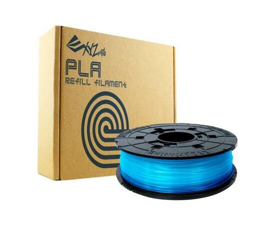Пластик для 3D-принтера XYZprinting PLA 1.75мм/0.6кг Filament, Clear Blue, for daVinci (RFPLBXEU05J), зображення 2 Пластик для 3D-принтера XYZprinting PLA 1.75мм/0.6кг Filament, Clear Blue, for daVinci (RFPLBXEU05J), зображення 2