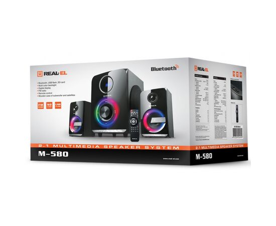 Акустическая система REAL-EL M-580 Black, изображение 10