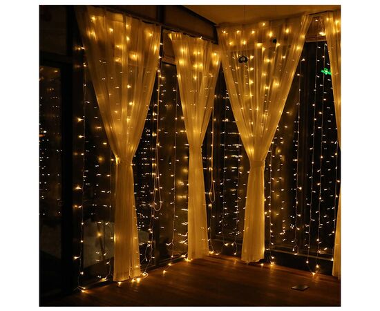 Гирлянда ColorWay светодиодная занавес 300 LED 3x3 м 220В (CW-GW-300L33V), изображение 8 Гирлянда ColorWay светодиодная занавес 300 LED 3x3 м 220В (CW-GW-300L33V), изображение 8