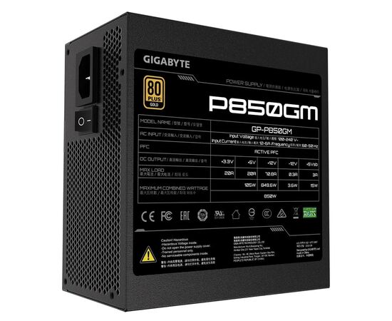 Блок питания GIGABYTE 850W (GP-P850GM), изображение 2 Блок питания GIGABYTE 850W (GP-P850GM), изображение 2
