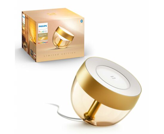 Настільна лампа Philips Hue Iris, Color, BT, DIM, золотиста (929002376401)