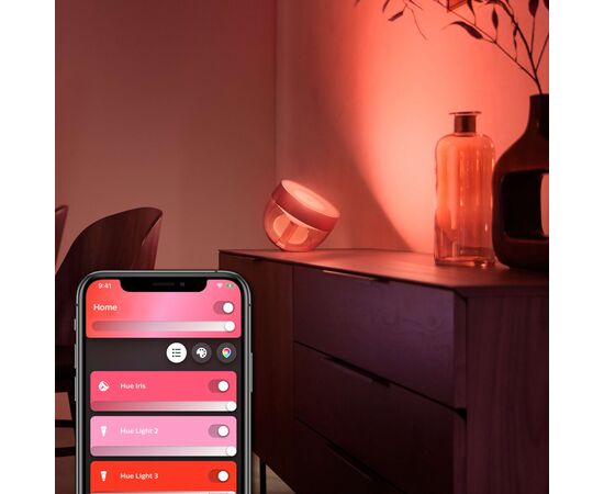 Настольная лампа Philips Hue Iris, Color, BT, DIM, медная (929002376801), изображение 2 Настольная лампа Philips Hue Iris, Color, BT, DIM, медная (929002376801), изображение 2