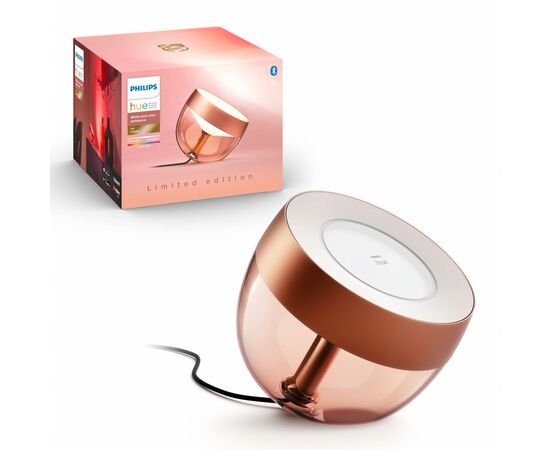 Настільна лампа Philips Hue Iris, Color, BT, DIM, мідна (929002376801)