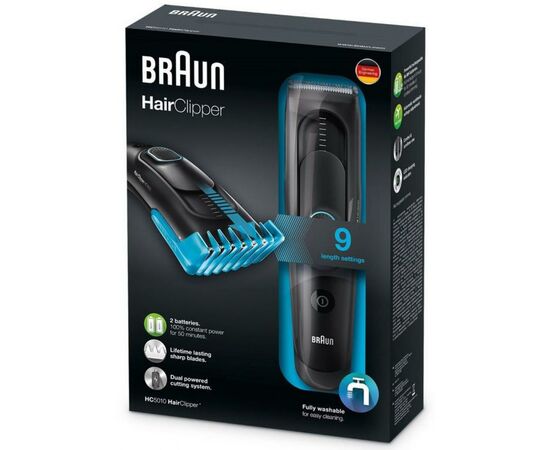 Машинка для стрижки Braun HC 5010 (HC5010), изображение 3 Машинка для стрижки Braun HC 5010 (HC5010), изображение 3