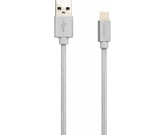 Дата кабель USB 2.0 AM to Lightning 1.0m MFI Pearl White Canyon (CNS-MFIC3PW), изображение 3 Дата кабель USB 2.0 AM to Lightning 1.0m MFI Pearl White Canyon (CNS-MFIC3PW), изображение 3