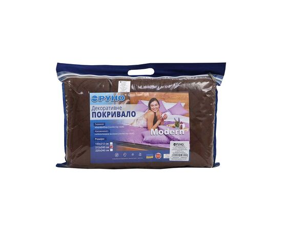 Покрывало Руно Двустороннее Барселона шоколадно-молочное 150х212 см (360.52У_Барселона), изображение 7 Покрывало Руно Двустороннее Барселона шоколадно-молочное 150х212 см (360.52У_Барселона), изображение 7