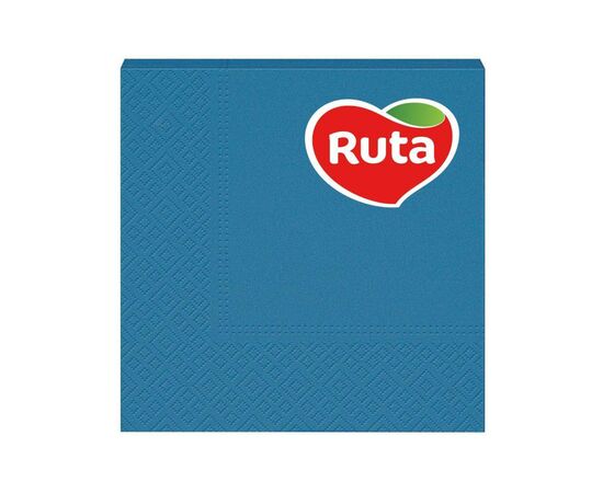Серветки столові Ruta Колор 3 шари 33х33 см Лазурні 20 шт. (4820202892717)