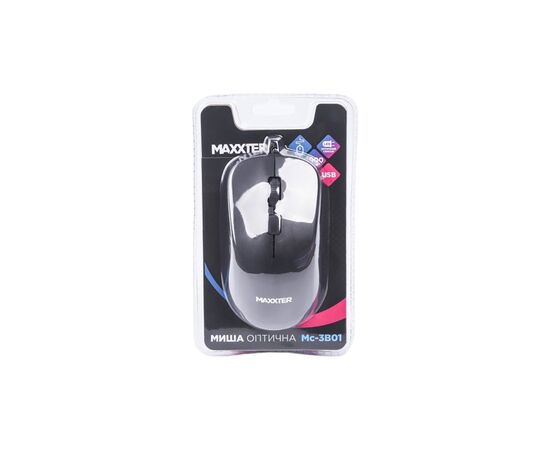 Мышка Maxxter Mc-3B01 USB Black (Mc-3B01), изображение 4 Мышка Maxxter Mc-3B01 USB Black (Mc-3B01), изображение 4