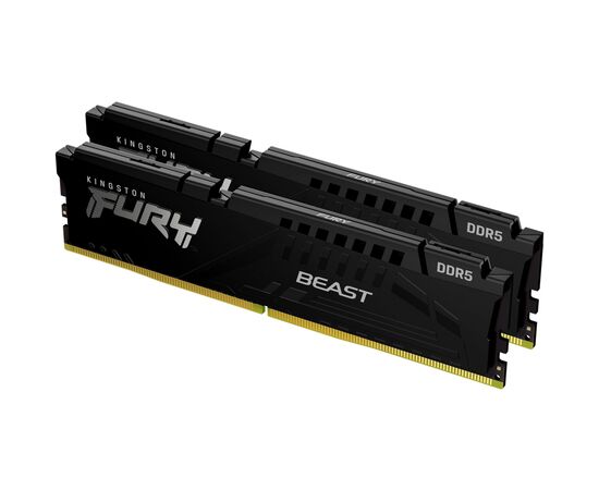 Модуль пам'яті для комп'ютера DDR5 32GB (2x16GB) 5200 MHz Beast Black Kingston Fury (ex.HyperX) (KF552C40BBK2-32), зображення 2 Модуль пам'яті для комп'ютера DDR5 32GB (2x16GB) 5200 MHz Beast Black Kingston Fury (ex.HyperX) (KF552C40BBK2-32), зображення 2