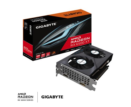 Видеокарта GIGABYTE Radeon RX 6500 XT 4Gb EAGLE (GV-R65XTEAGLE-4GD), изображение 8 Видеокарта GIGABYTE Radeon RX 6500 XT 4Gb EAGLE (GV-R65XTEAGLE-4GD), изображение 8