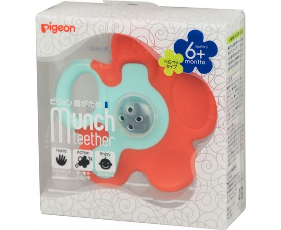 Прорізувач Pigeon Munch Teether Морквяна квітка 6+ міс. (13242), зображення 4 Прорізувач Pigeon Munch Teether Морквяна квітка 6+ міс. (13242), зображення 4