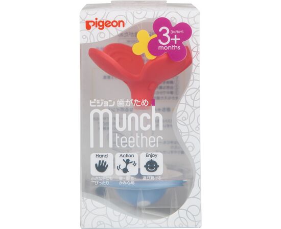 Прорезыватель Pigeon Munch Teether Персиковый клевер 3+ мес (13241), изображение 3 Прорезыватель Pigeon Munch Teether Персиковый клевер 3+ мес (13241), изображение 3