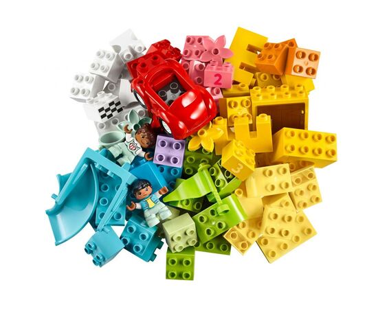 Конструктор LEGO DUPLO Classic Большая коробка с кубиками 85 деталей (10914), изображение 2 Конструктор LEGO DUPLO Classic Большая коробка с кубиками 85 деталей (10914), изображение 2