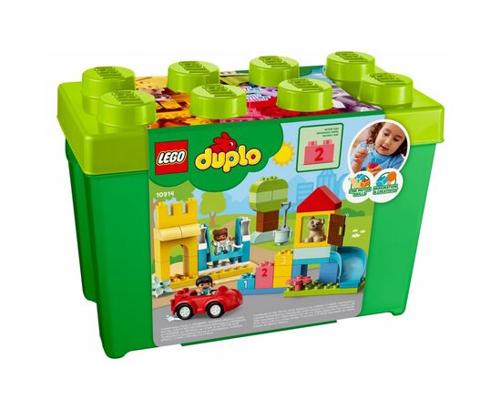 Конструктор LEGO DUPLO Classic Большая коробка с кубиками 85 деталей (10914), изображение 4 Конструктор LEGO DUPLO Classic Большая коробка с кубиками 85 деталей (10914), изображение 4