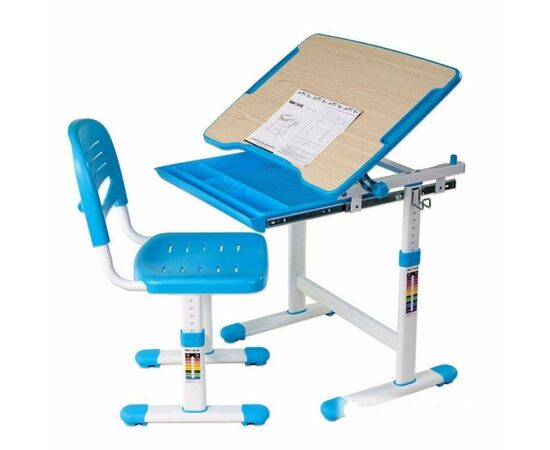 Парта со стулом FunDesk Piccolino Blue (211458), изображение 3 Парта со стулом FunDesk Piccolino Blue (211458), изображение 3