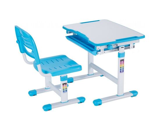 Парта со стулом FunDesk Piccolino Blue (211458)