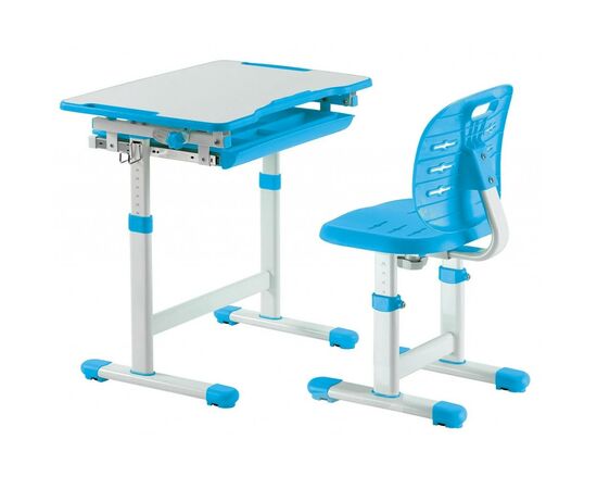 Парта со стулом FunDesk Piccolino III Blue (221981)