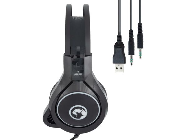 Наушники Marvo HG8901 Multi-LED Black (HG8901), изображение 7 Наушники Marvo HG8901 Multi-LED Black (HG8901), изображение 7