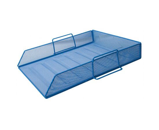 Лоток для паперів Buromax горизонтальний, металевий, синій (BM.6254-02)
