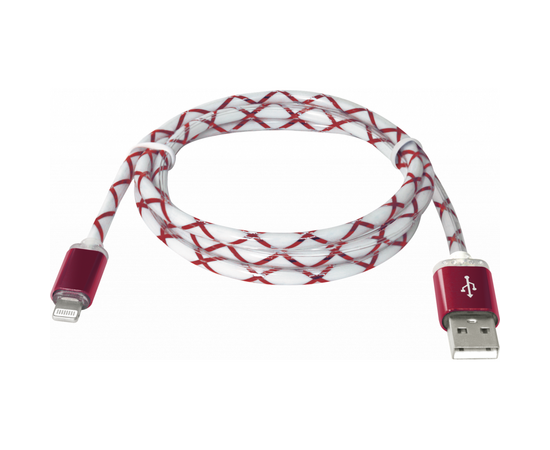 Дата кабель USB 2.0 AM to Lightning 1.0m ACH03-03LT RedLED backlight Defender (87552), изображение 2 Дата кабель USB 2.0 AM to Lightning 1.0m ACH03-03LT RedLED backlight Defender (87552), изображение 2