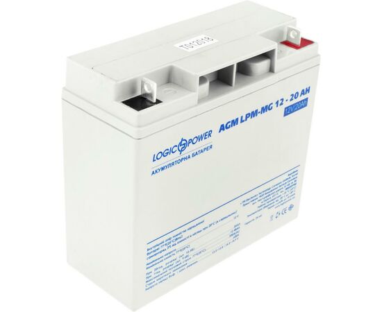 Батарея к ИБП LogicPower LPM MG 12В 20Ач (6556), изображение 2 Батарея к ИБП LogicPower LPM MG 12В 20Ач (6556), изображение 2