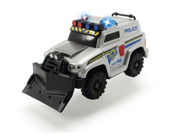 Спецтехніка Dickie Toys Поліція зі щитом 15 см: звук, світло (3302001), зображення 2 Спецтехніка Dickie Toys Поліція зі щитом 15 см: звук, світло (3302001), зображення 2