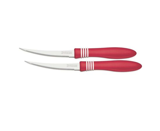 Набор ножей Tramontina COR & COR для томатов 2шт 127 мм Red (23462/275), изображение 2 Набор ножей Tramontina COR & COR для томатов 2шт 127 мм Red (23462/275), изображение 2