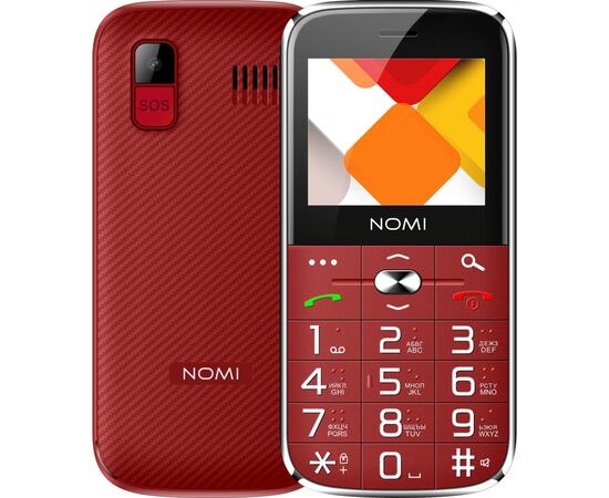 Мобільний телефон Nomi i220 Red, зображення 2 Мобільний телефон Nomi i220 Red, зображення 2