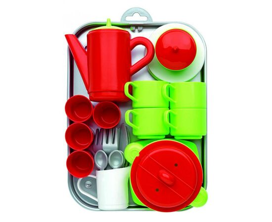 Ігровий набір Ecoiffier Chef-Cook з посудом та підносом (000972)