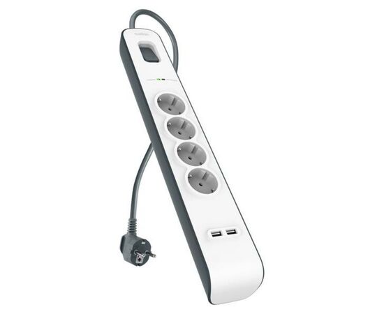 Сетевой фильтр питания Belkin BSV401vf2M, изображение 2 Сетевой фильтр питания Belkin BSV401vf2M, изображение 2