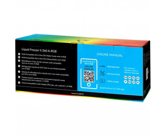 Система водного охлаждения Arctic Liquid Freezer II 360 RGB (ACFRE00101A), изображение 9 Система водного охлаждения Arctic Liquid Freezer II 360 RGB (ACFRE00101A), изображение 9