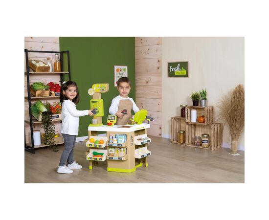 Игровой набор Smoby Интерактивный супермаркет Фреш с корзиной 44 аксессуара (350227), изображение 10 Игровой набор Smoby Интерактивный супермаркет Фреш с корзиной 44 аксессуара (350227), изображение 10