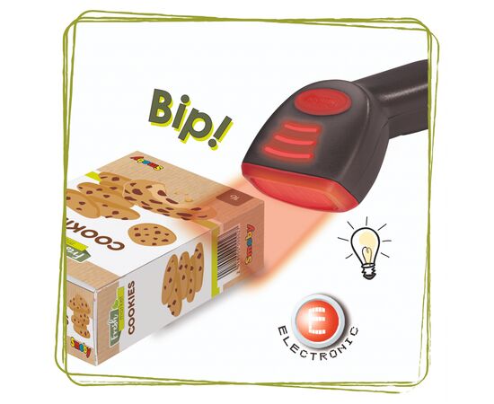 Игровой набор Smoby Интерактивный супермаркет Фреш с корзиной 44 аксессуара (350227), изображение 7 Игровой набор Smoby Интерактивный супермаркет Фреш с корзиной 44 аксессуара (350227), изображение 7