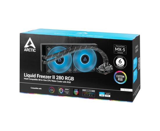 Система водного охлаждения Arctic Liquid Freezer II 280 RGB (ACFRE00108A), изображение 7 Система водного охлаждения Arctic Liquid Freezer II 280 RGB (ACFRE00108A), изображение 7
