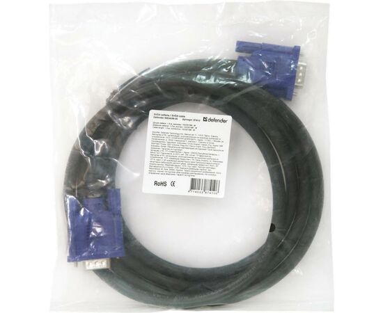 Кабель мультимедийный VGA 1.8m BB340M-06 Defender (87410), изображение 3 Кабель мультимедийный VGA 1.8m BB340M-06 Defender (87410), изображение 3